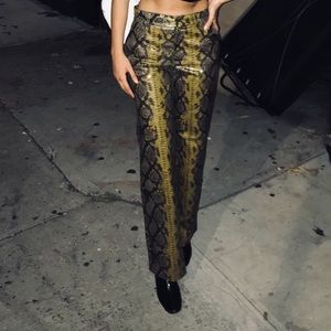 Zara Snake skin leather pants
